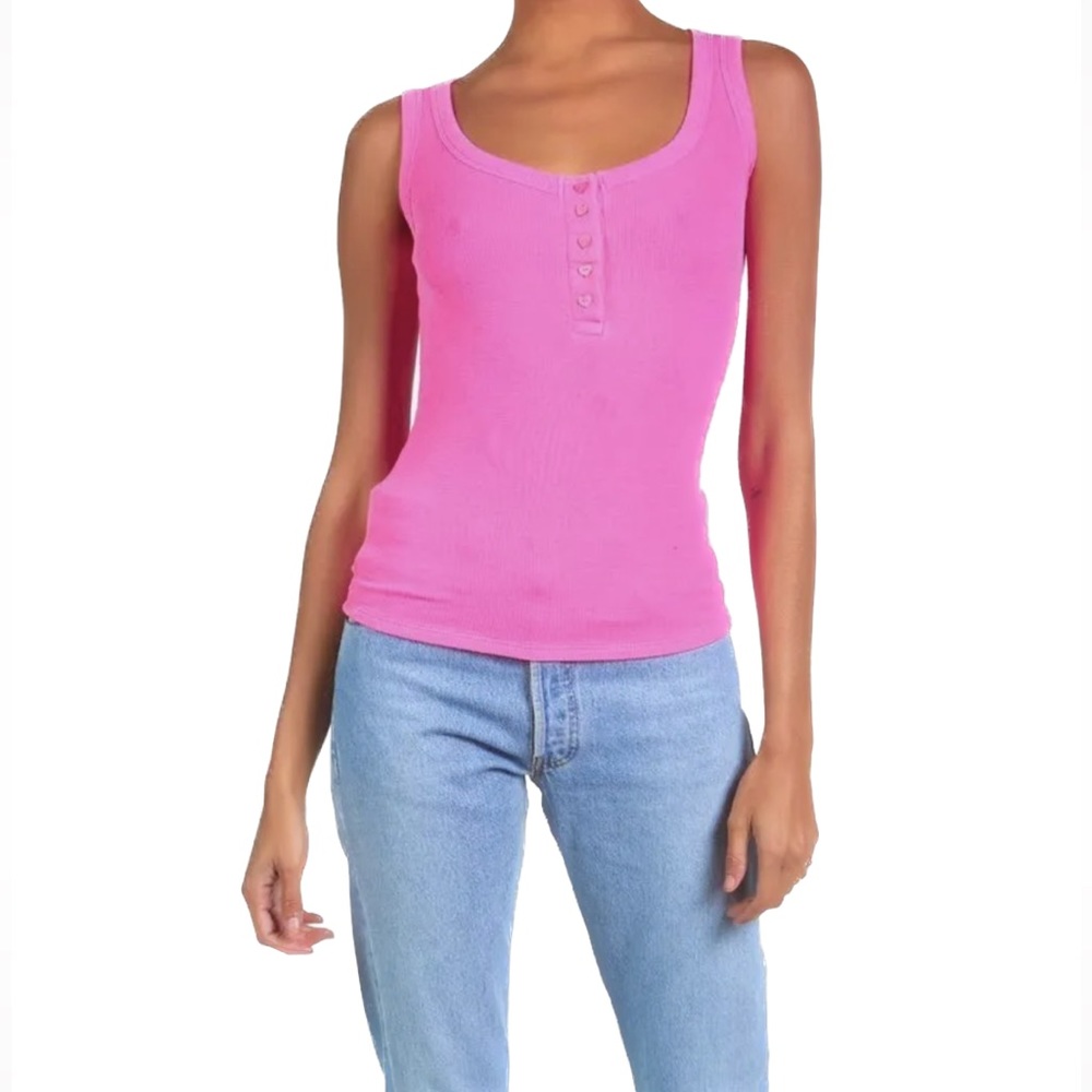 Michael Lauren Chavez Tank Top in Pink - NWT